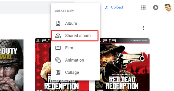 album được chia sẻ trong ảnh trên google