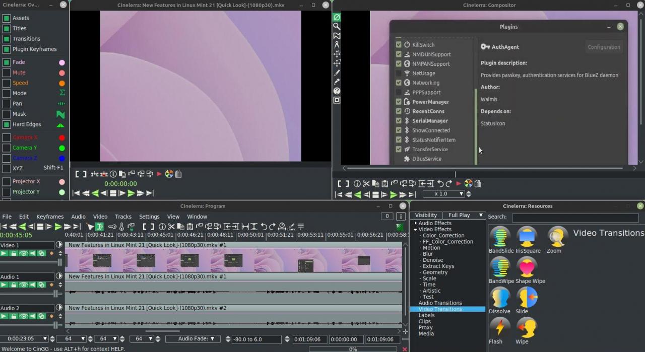 trình chỉnh sửa video cinilerra
