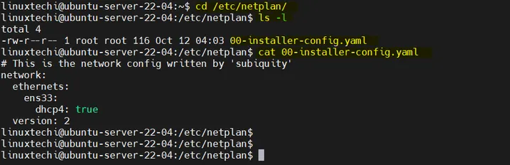 Mặc định-Nội dung-netplan-ubuntu-máy chủ