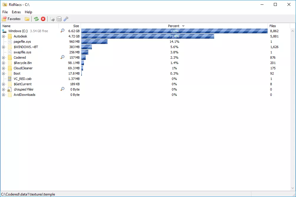RidNacs v2.0.3 trong Windows 10
