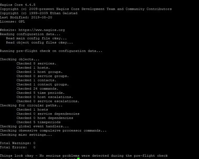 Xác minh-Nagios-cài đặt-CentOS8