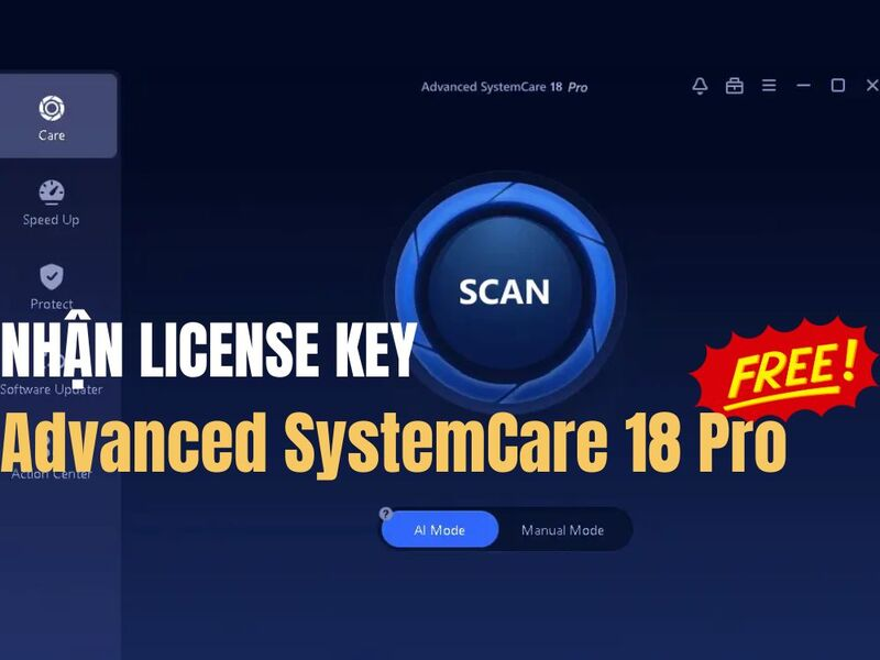 Key bản quyền Advanced SystemCare Pro 18 2024-2025 miễn phí