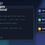 Gemini CLI chạy trong terminal với giao diện minh họa tự tạo