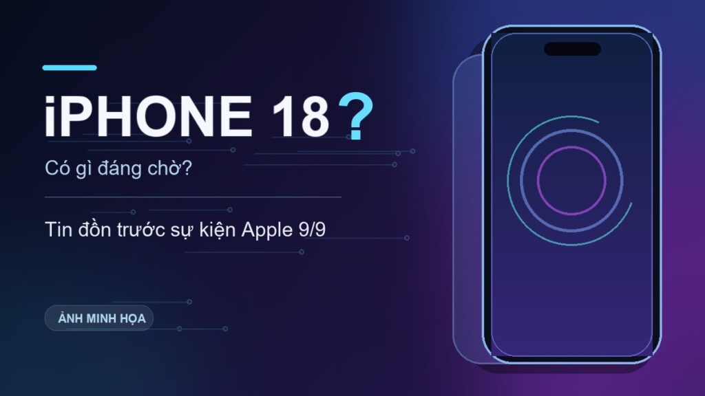 Ảnh minh họa iPhone 18 trước sự kiện Apple ngày 9/9