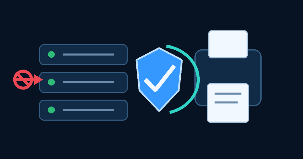 Máy chủ PaperCut được bảo vệ bằng tường lửa trước truy cập từ Internet