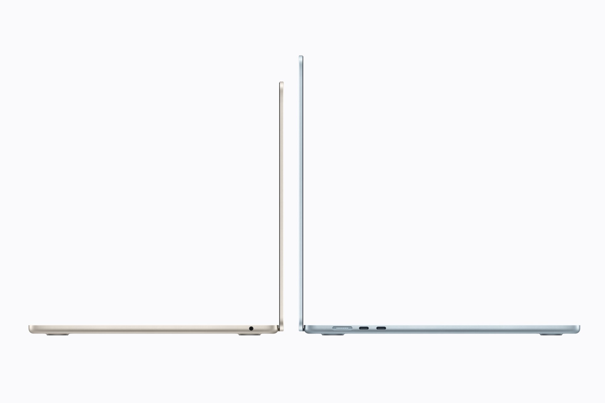 MacBook Air M5 bản 13 inch và 15 inch đặt cạnh nhau