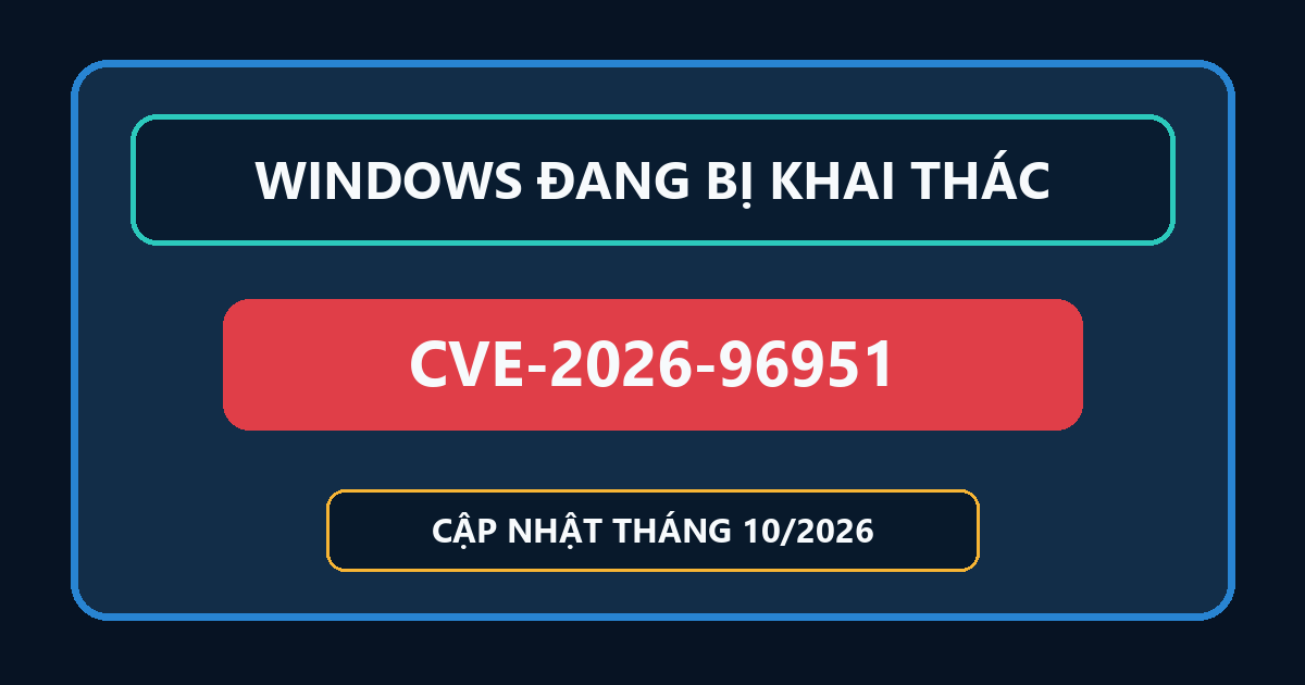 Cảnh báo CVE-2026-96951 trên Windows đang bị khai thác