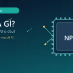 Minh họa chip NPU chuyên xử lý tác vụ AI trên máy tính