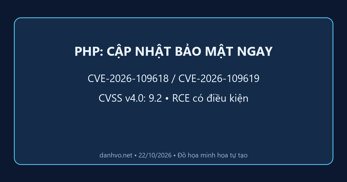 PHP vá khẩn CVE-2026-109618 và CVE-2026-109619, CVSS 9.2